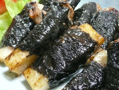 醤油のこんがり味でシャキシャキ長いもをパックリ