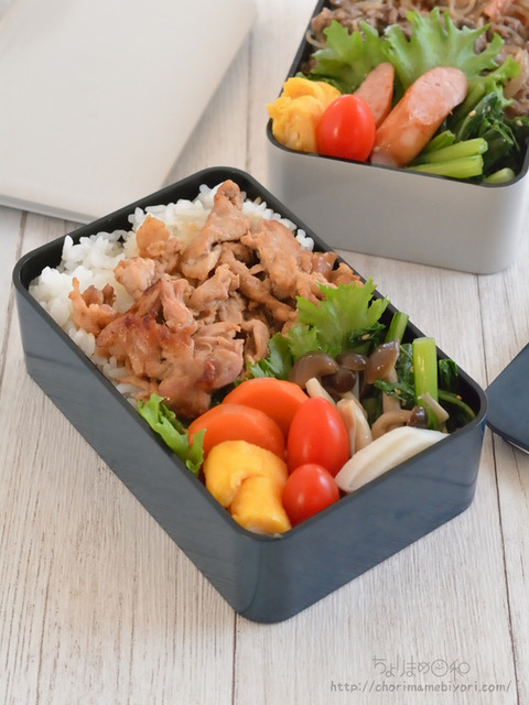 お弁当221117_豚オイスターにん醤油砂糖