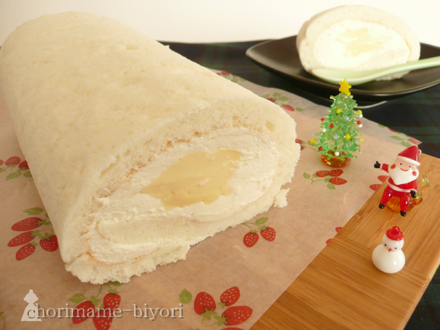 プリンホワイトロールケーキ