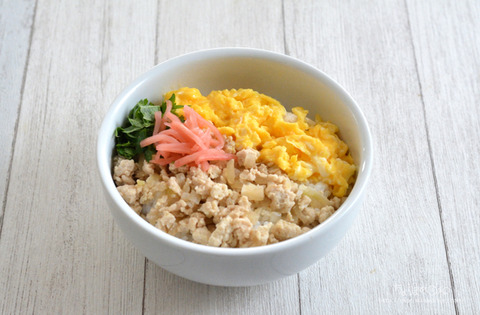 昼ごはん240801_鶏そぼろ2
