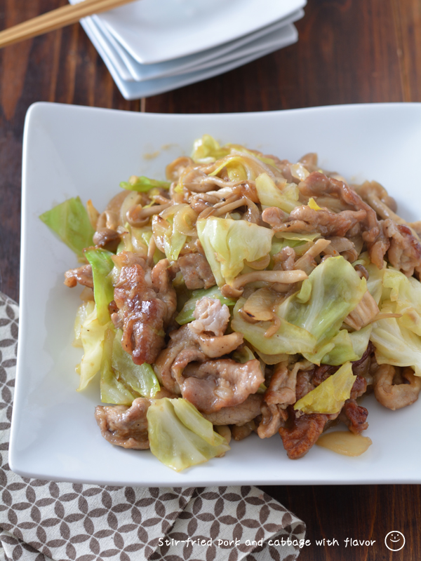 豚キャベ香味炒め。【ワンパン即出来メイン・ごはんがすすむ】のごはんの日。 [焼き･揚げ・炒め 肉類] ちょり