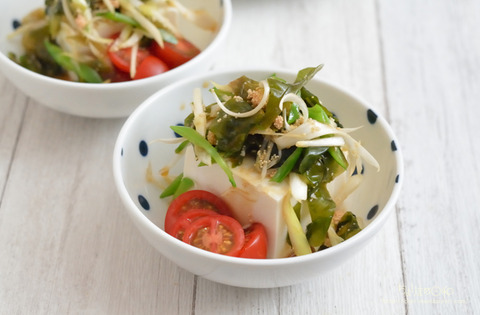 晩ごはん220620_具沢さん冷奴