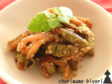 つくしの胡麻酢漬け