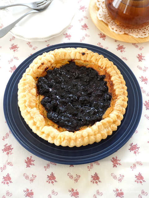 冷凍フルーツで作るブルーベリーパイ_富澤2512