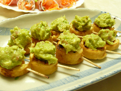 梅アボガドのっけ☆厚揚げ巻き