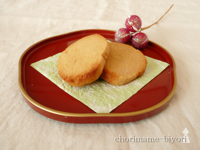 こんがりサクサク☆上新粉のお醤油クッキー