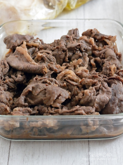 作り置き241111_牛肉豆板醤オイスターソースにんに醤油砂糖