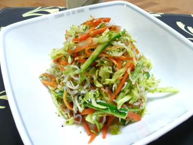 お好み野菜で☆ジャコのリサラダ