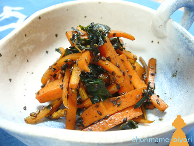 にんじんの胡麻わかめキンピラ