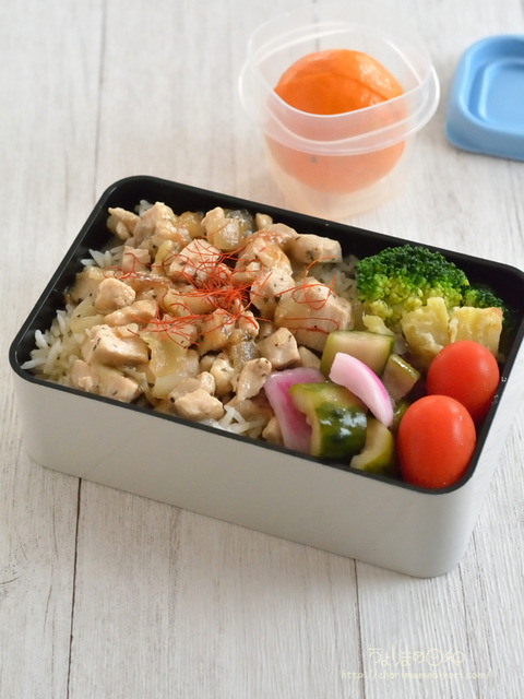 お弁当231110_ありものガパオライス