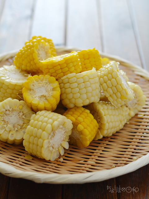 晩ごはん180610_とうもろこし