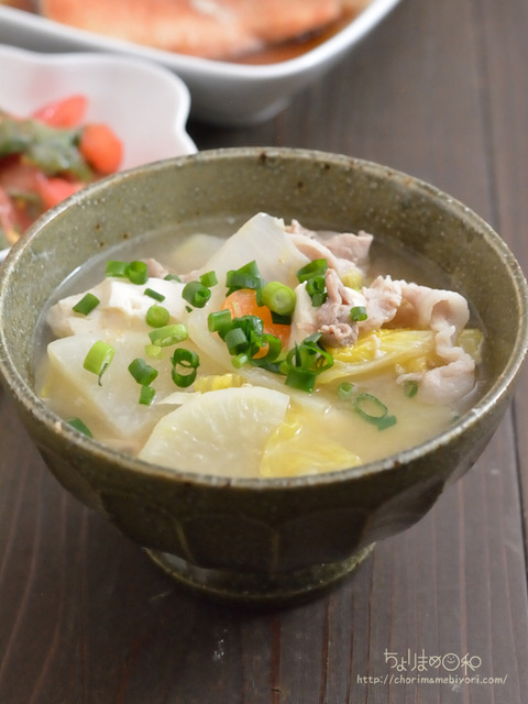 晩ごはん220228_根菜豚汁
