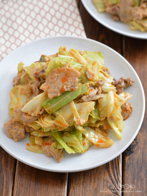 豚キャベツのねりごま甘みそ炒め（ピリ辛可）210114-2