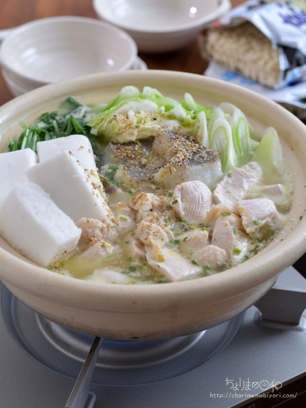 白塩ちゃんこ袋麺鍋 白食材オンリー インスタント麺鍋 鍋 プレート 鍋 ちょりまめ日和 ちょりママ 西山京子 オフィシャル料理ブログ Powered By ライブドアブログ