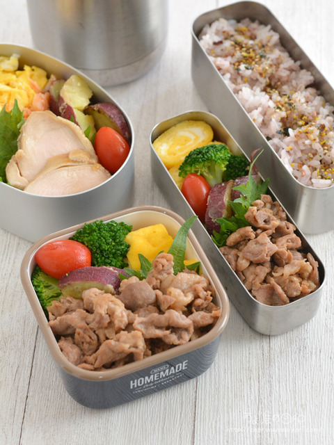 お弁当240414‗豚オイスターにん醤油砂糖