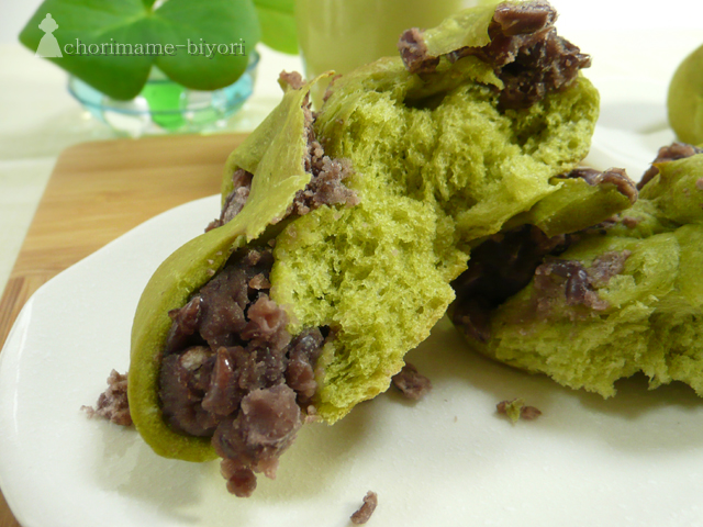 お花の抹茶あんぱん２