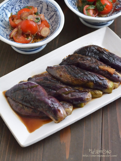 晩ごはん220315_なすのしょうが焼き