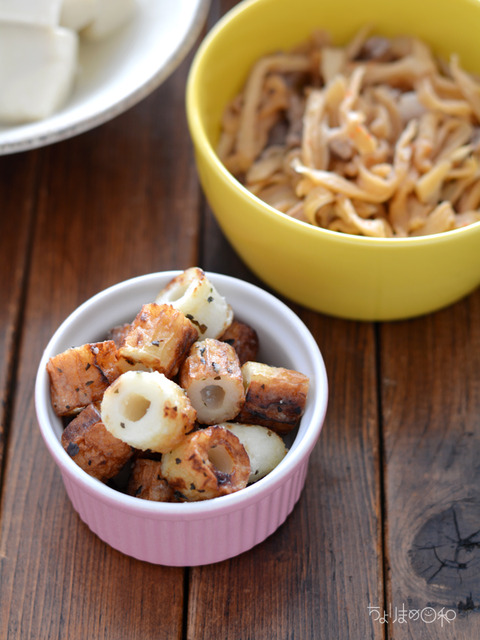 晩ごはん190706_イタリアン衣の焼きちくわ
