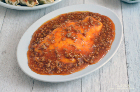 晩ごはん230504_かに玉あんかけ