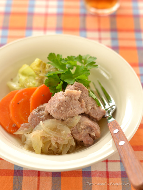 豚肉のオニオンナンプラー蒸し2