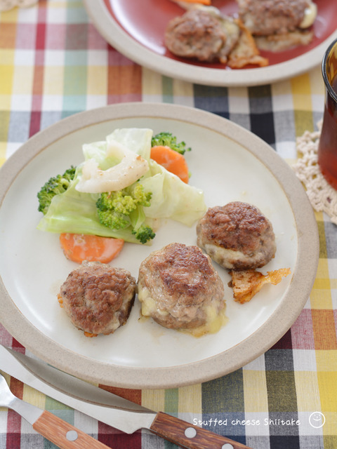 しいたけのチーズin肉詰め_macaroni2