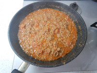 煮込んだようなミートソースP4