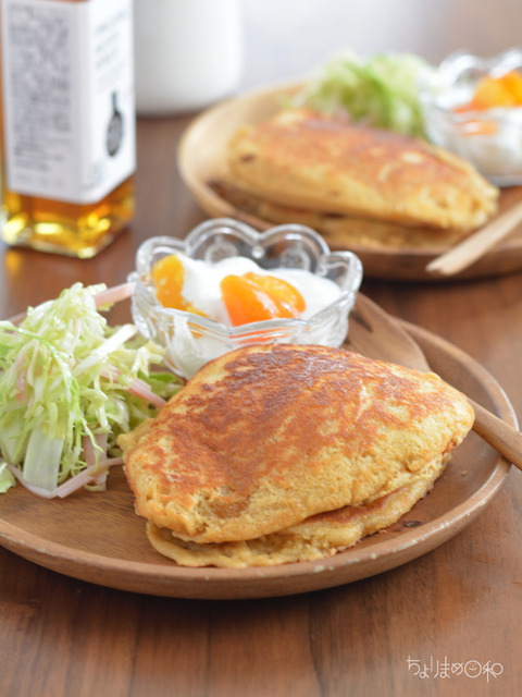 朝ごはん200106_ボタニカルパンケーキ