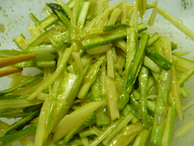 アスパラとポテトのピカタＰ