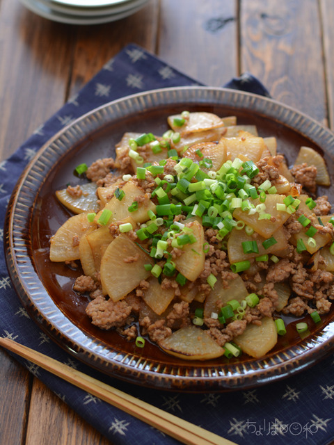 ひき肉大根炒め2