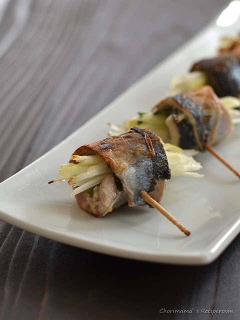 さんまのねぎしそ巻き2