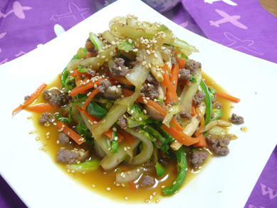 ピリ辛☆白菜チャプチェ