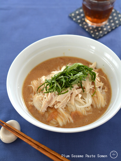 ぶっかけ梅ねりごまだれそうめん_かどや1906-2