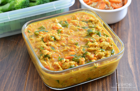 作り置き210710_キーマカレー