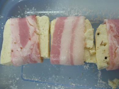 豆腐のベーコン巻きフライＰ