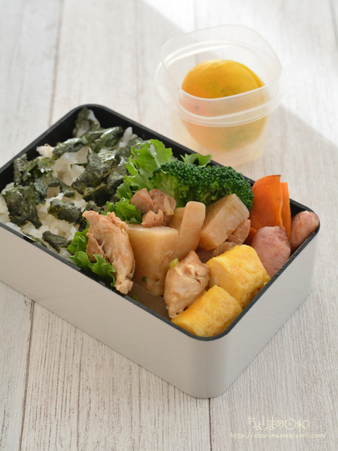 お弁当231016_鶏大根生姜煮