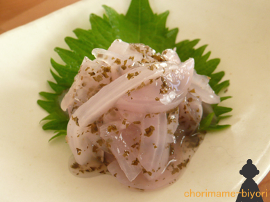 新玉ねぎのゆかり酢蒸し