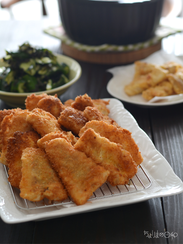 フライパンで魚のフライと鍋で絹揚げすき煮のごはんの日 献立 魚献立 ちょりまめ日和 ちょりママ 西山京子 オフィシャル料理ブログ Powered By ライブドアブログ