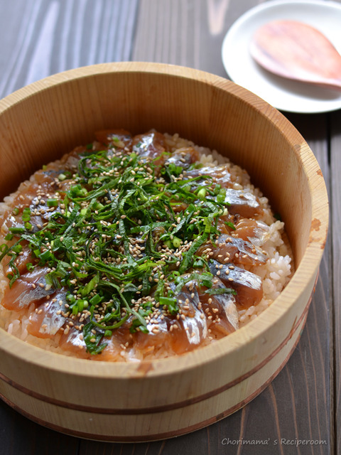 アジの手ごね寿司