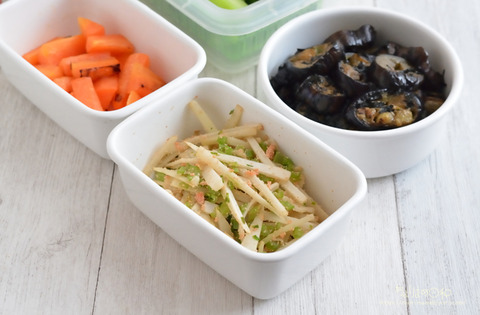 作り置き230124_大根の皮の明太子炒め