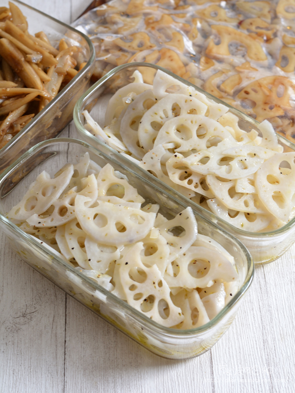 れんこん×れんこん×れんこんの作り置き。 : ちょりまめ日和 | ちょり