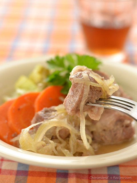 豚肉のオニオンナンプラー蒸し4