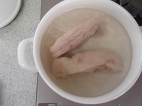 ゼラチン茹で豚とみそだれP3