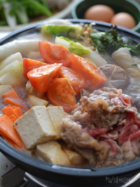 トマトすき焼き4