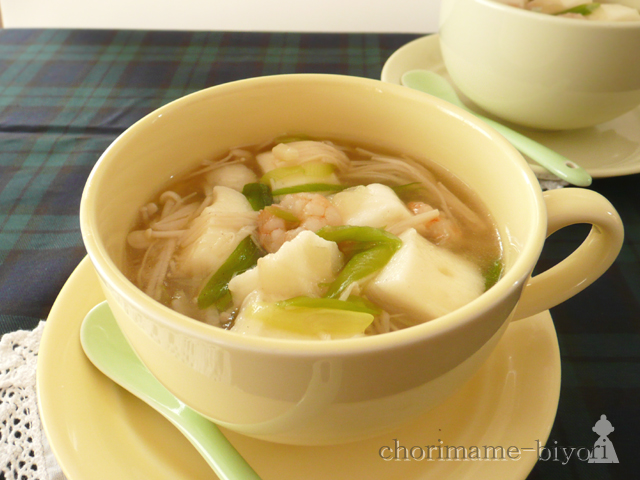 エビとはんぺんのとろりんスープ