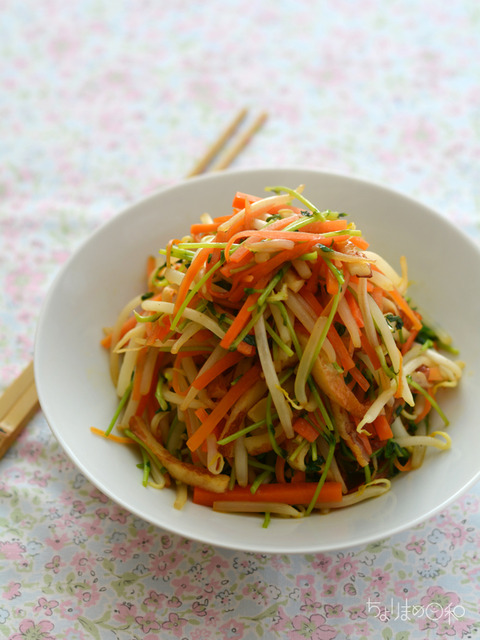 ちく豆もやしの炒めサラダ2