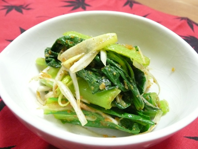 小松菜の桜海老ナムル