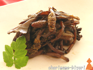 つくしと舞茸の焼き浸し