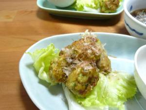 いかの豆腐にら団子