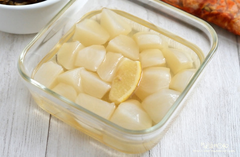 作り置き220126_かぶのレモン風味白だし煮