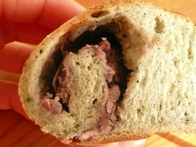 よもぎ小豆ベーグル３